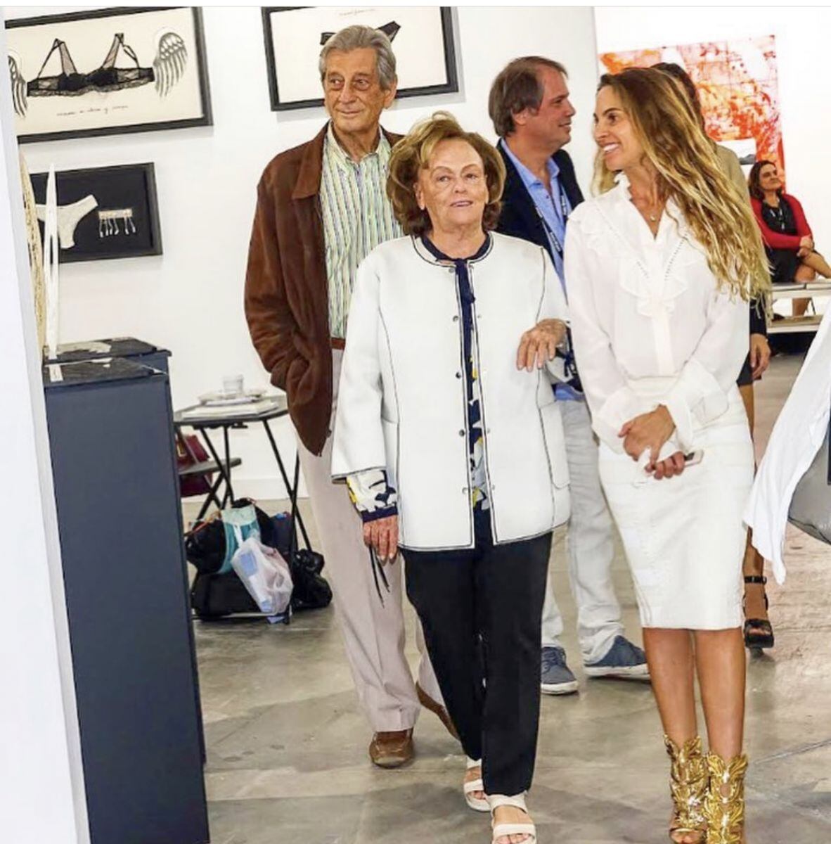 Bibiana Domit y su tía Susana Palazuelos, juntas en la feria del Arte Latinoamericano Pinta Miami