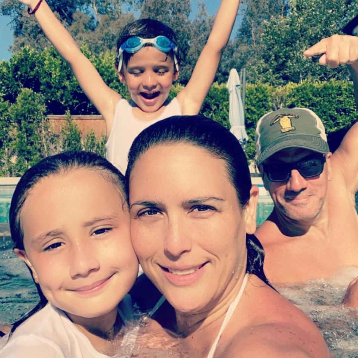 Angélica Vale y Otto Padrón junto a sus hijos / Foto: Instagram @angelicavaleoriginal