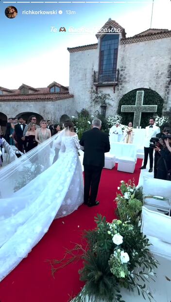La boda religiosa de Sofía Castro y Pablo Bernot / Foto: Instagram