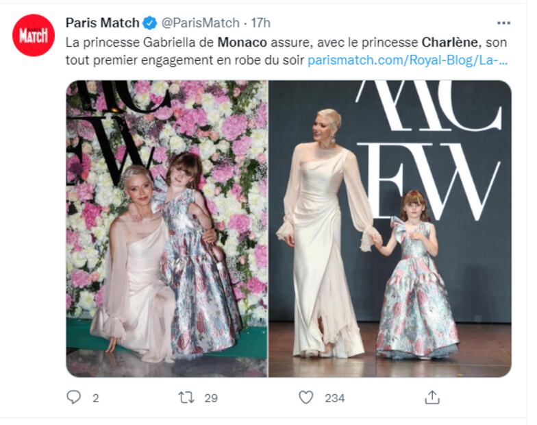 Charlene de Mónaco asiste con su hija a la Semana de la Moda de Montecarlo