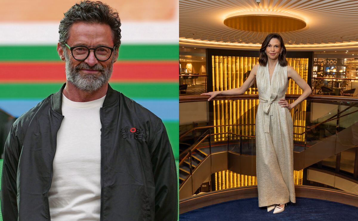 Hugh Jackman y Sutton Foster. (Fotos: EFE y AP)