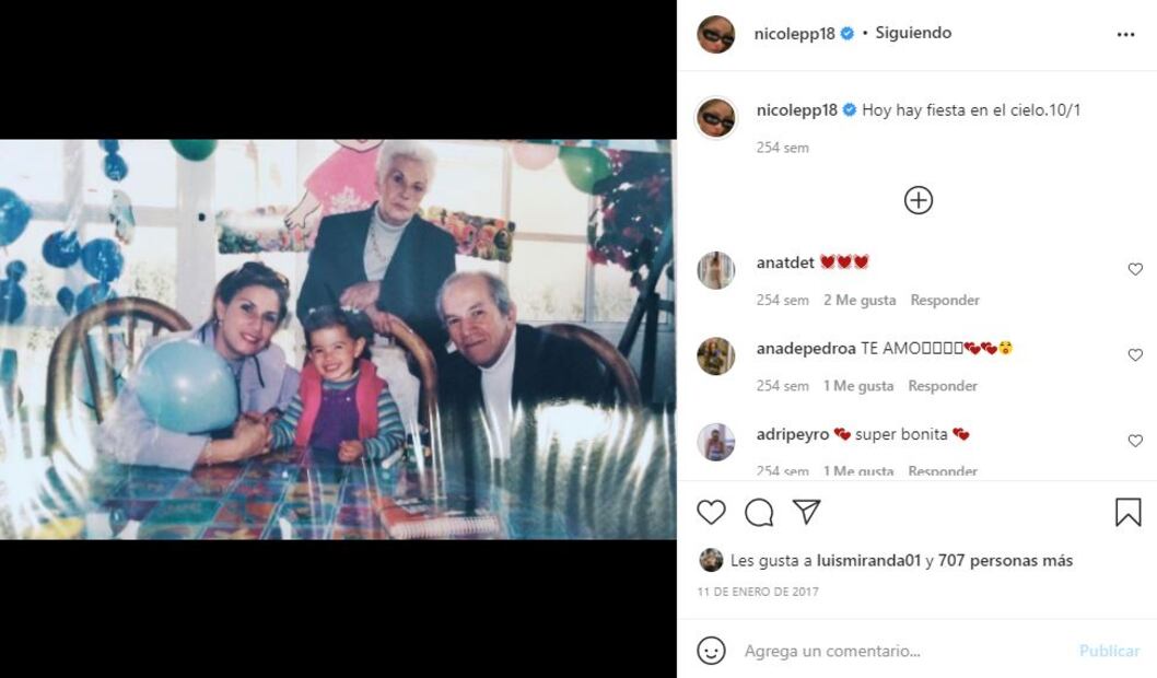 Nicole Peña conmueve con mensaje dedicado a su mamá Mónica Pretelini
