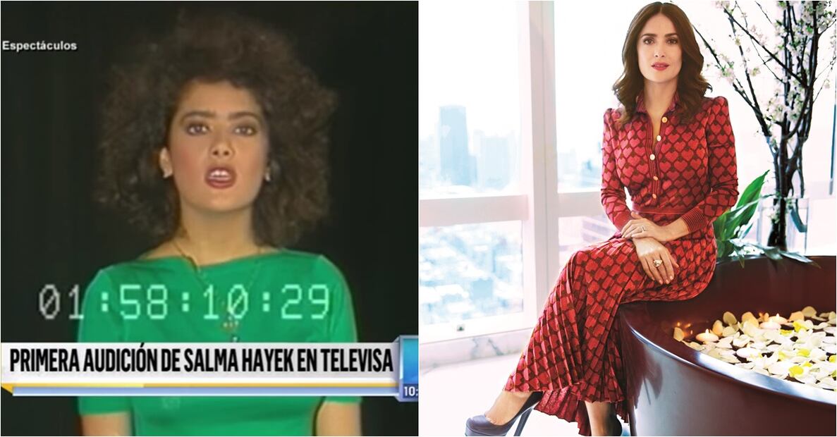 VIDEO: Así se veía Salma Hayek a los 20 años en su primer casting 