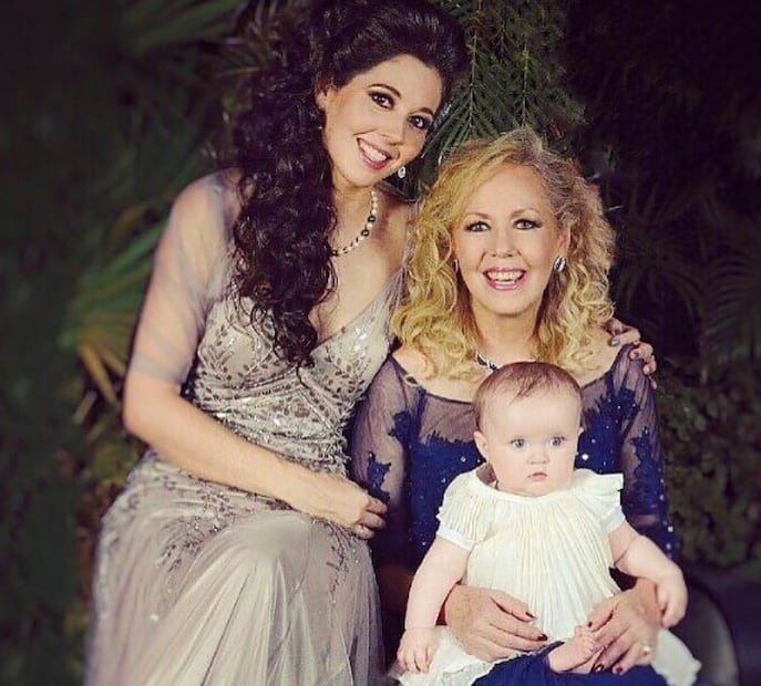 Mercedes Alemán, su hija y su nieta / Foto: Instagram @giovanna_acha