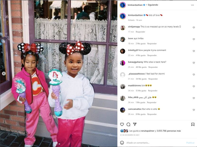 Kim Kardashian hace photoshop a su sobrina True con el cuerpo de Stormi ¿qué?