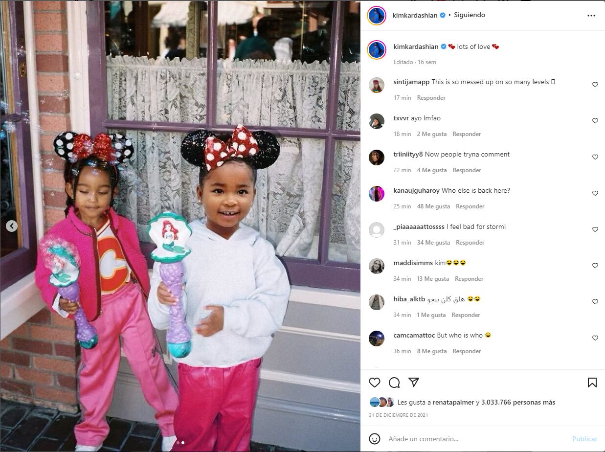 Kim Kardashian hace photoshop a su sobrina True con el cuerpo de Stormi ¿qué?