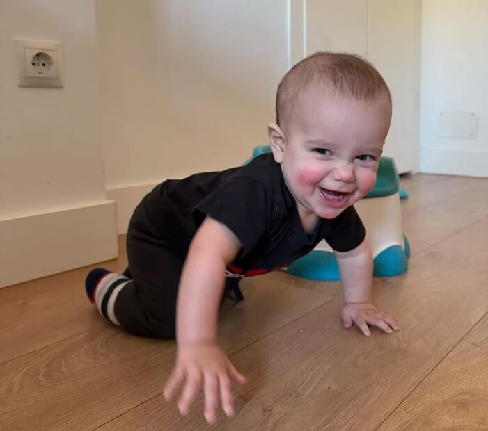 Milo, el bebé de Michelle Renaud y Matías Novoa / Foto: Instagram