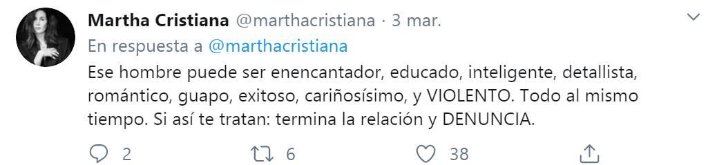 Martha Cristiana habla sobre la violencia que vivió en su matrimonio 