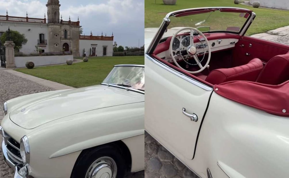 El auto de Nader Shoueiry en su boda con Ale Capetillo / Foto: Instagram