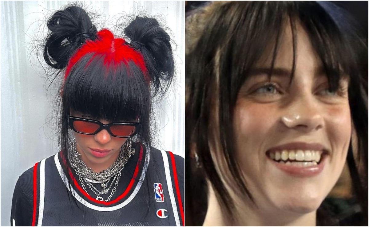 Billie Eilish regresa a los colores neón en la raíz de su pelo ¡root pop icónico!