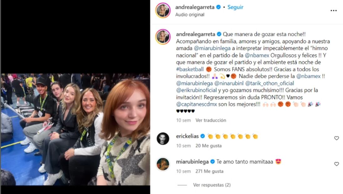 Familia de Mía Rubín/Instagram.