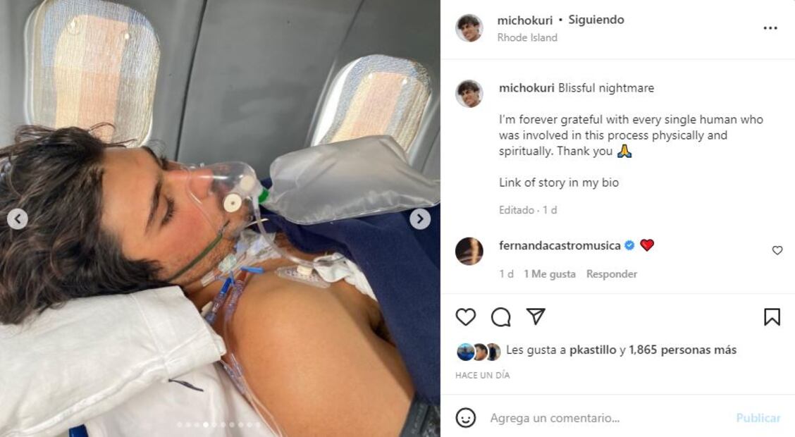 Micho Kuri: “La decisión más estúpida de mi vida”, sobre su accidente