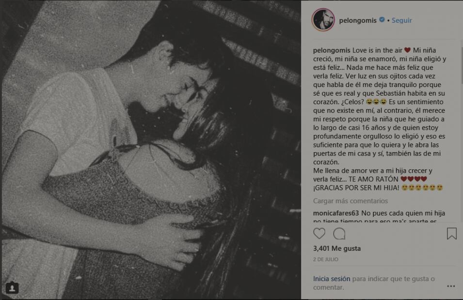 La historia de amor entre Sebastián Poza y la hija de Héctor Suárez Gomís