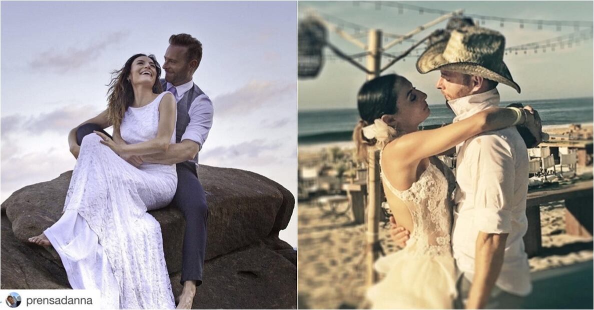 Marimar Vega y Luis Ernesto Franco se dieron el sí frente al mar