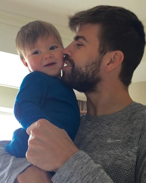 Las mejores fotos de Gerard Piqué y sus hijos Milan y Sasha 