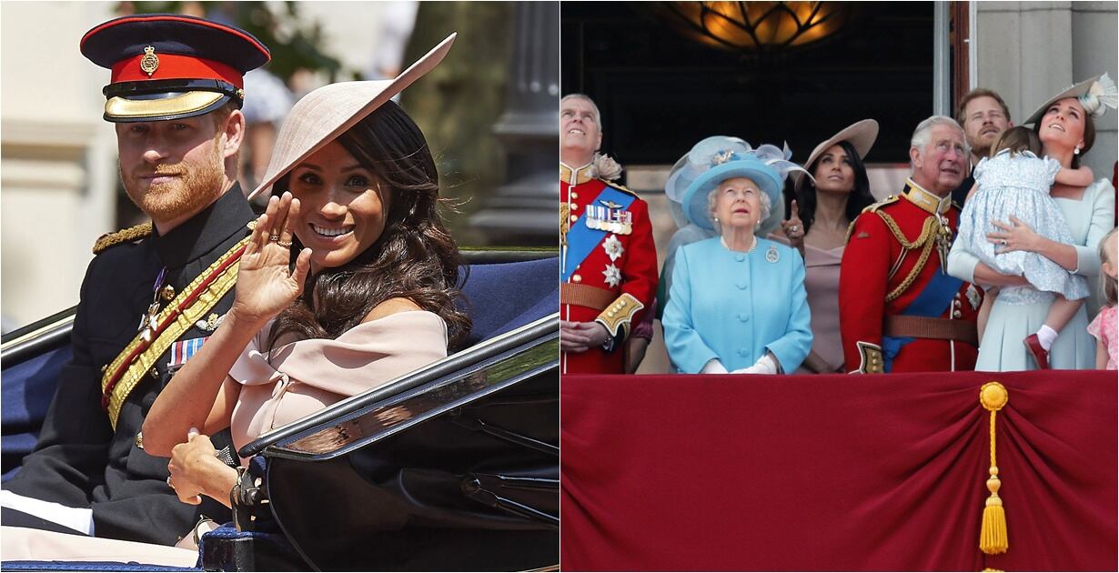 <p>Meghan Markle y su esposo, el príncipe Harry celebraron el cumpleaños oficial de la reina Isabel&nbsp;II</p>
