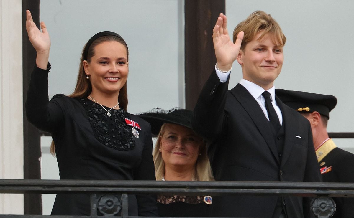La princesa heredera Ingrid Alexandra y el príncipe Sverre Magnus. (Foto: AFP)