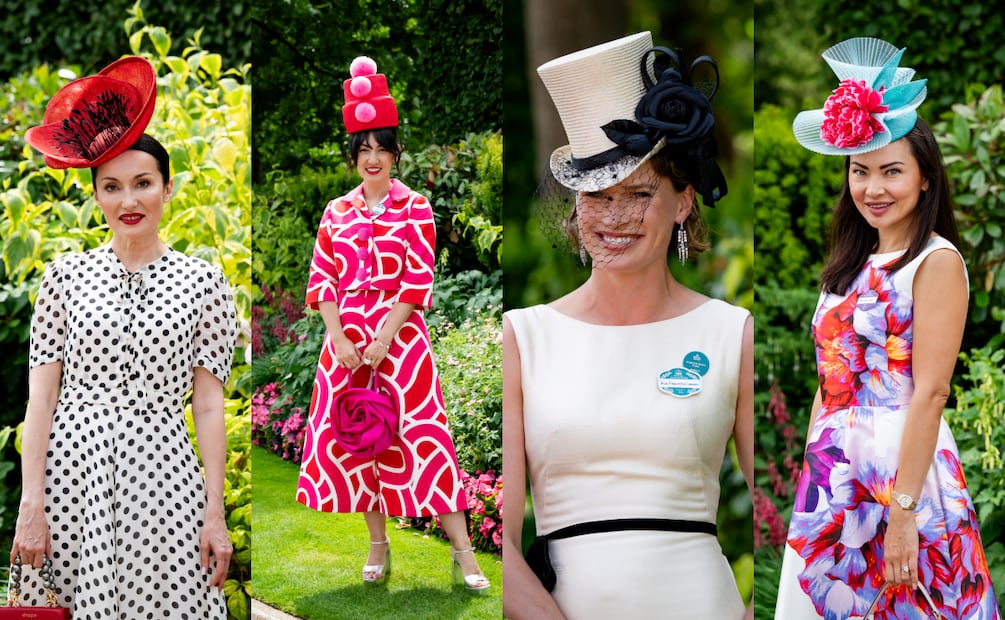 Una selección de los sombreros de Royal Ascot 2025. (Foto: Getty Images for Royal Ascot)