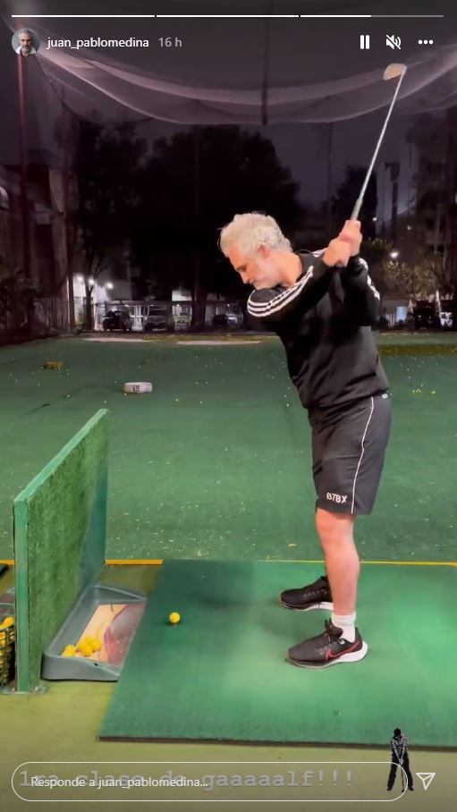 Juan Pablo Medina comparte su primera clase de golf durante su recuperación