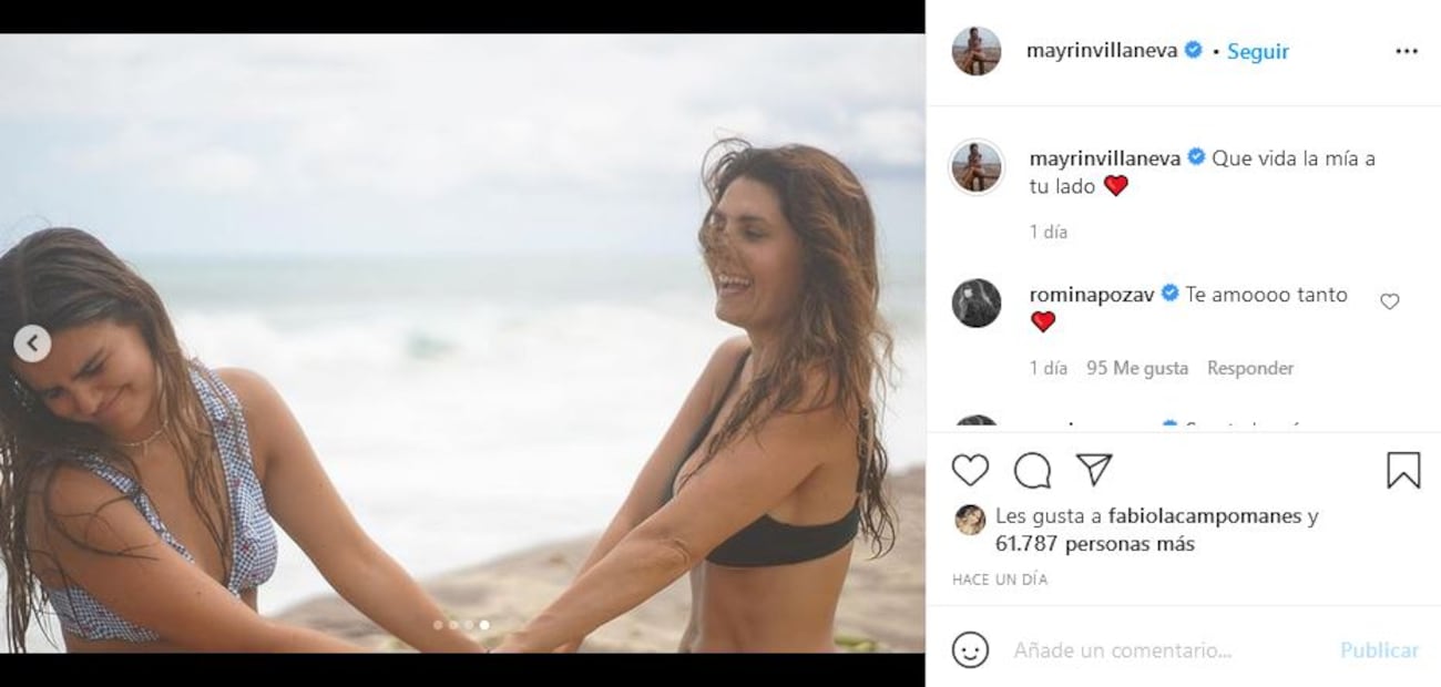 Mayrín Villanueva impacta en bikini con su hija Romina Poza
