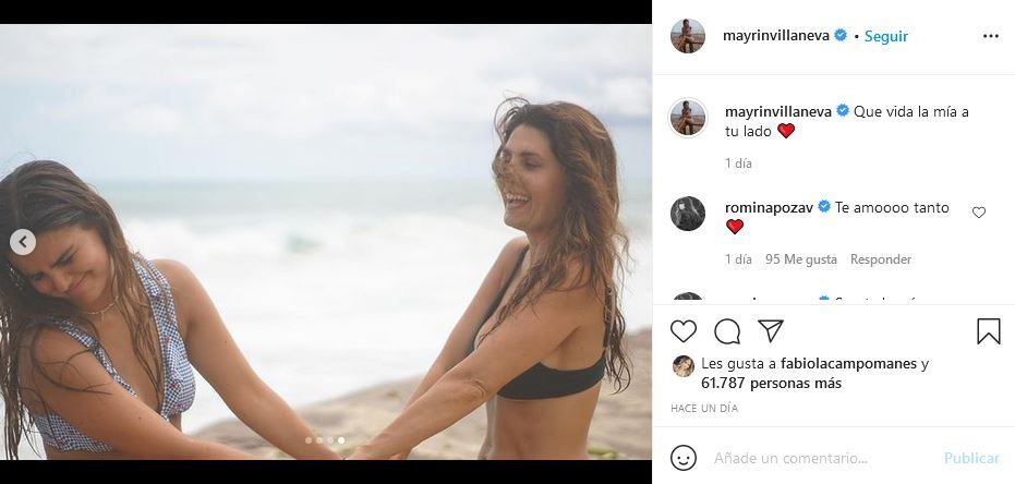 Mayrín Villanueva impacta en bikini con su hija Romina Poza