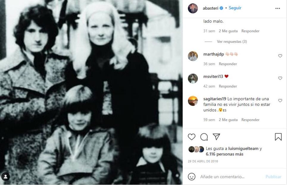 Sergio Basteri, hermano de Luis Miguel, reaparece en un coro cristiano