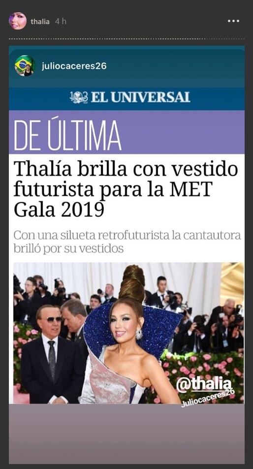 Este fue el truco que usó Thalía para lograr su impresionante peinado de la MET Gala 