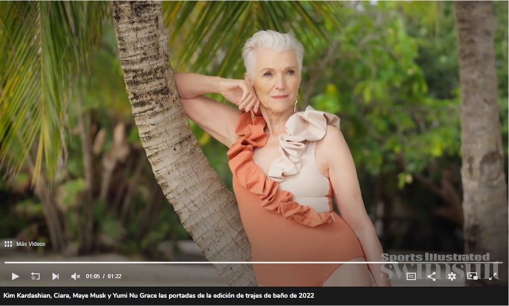 Maye Musk, mamá del dueño de Tesla, portada de Sports Illustrated en traje de baño a los 74 años