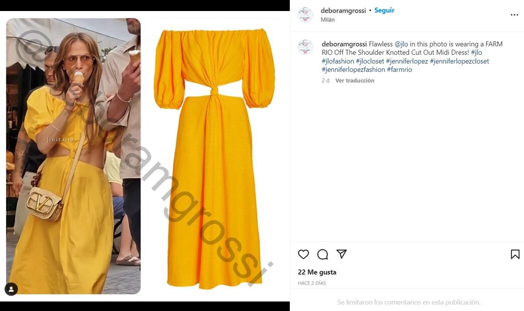 El super look muy revelador de Jennifer Lopez en su paseo por Italia 