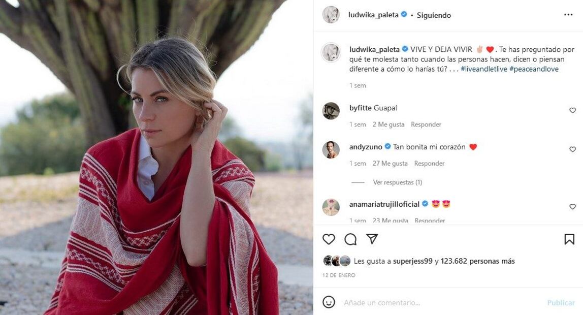 Ludwika Paleta enciende Instagram con esta foto