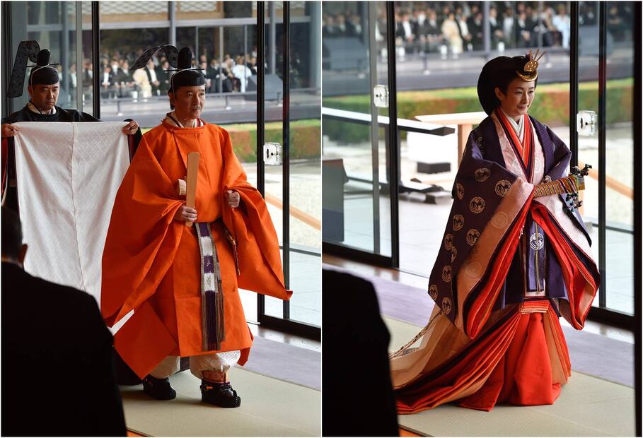 FOTOS: Así fue la ceremonia tradicional japonesa del emperador Naruhito y la emperatriz Masako