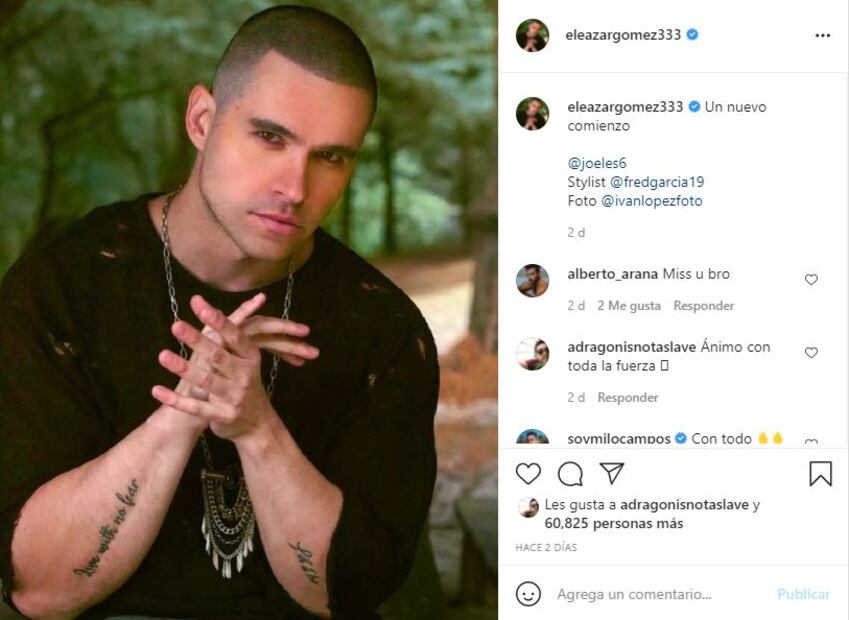 Eleazar Gómez quiere seguir adelante a pesar de su pasado delictivo