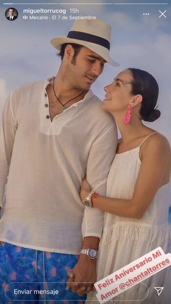 Miguel Torruco y Chantal Torres cumplen 3 años de casados 