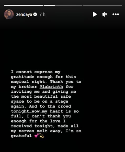 Zendaya regresa a los escenarios en Coachella tras 7 años de ausencia musical