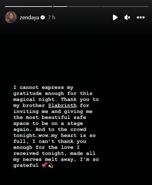 Zendaya regresa a los escenarios en Coachella tras 7 años de ausencia musical