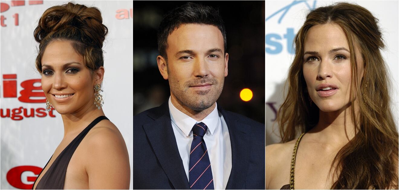 <p>Después de su romance con Jennifer Lopez Ben Affleck se casó con Jennifer Garner. <strong>(Fotos: Archivo)</strong></p>