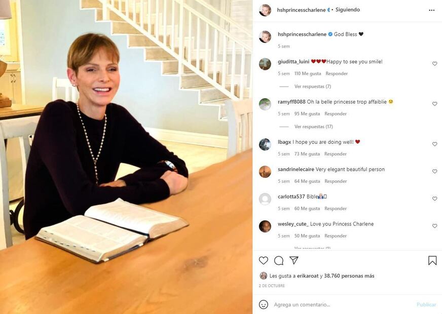 Charlene de Mónaco reaparece en un video de Navidad