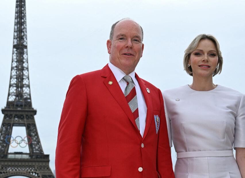 El príncipe Alberto y Charlene de Mónaco / Foto: AFP
