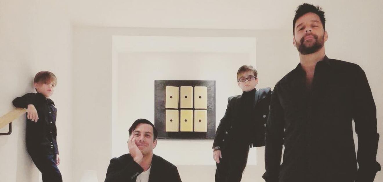 Ricky Martin se suma al #10yearschallenge con una tierna foto de sus hijos 
