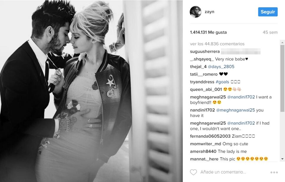 El álbum romántico de Gigi Hadid y Zayn Malik
