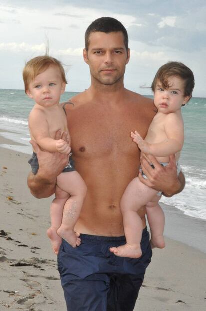 Así lucen los hijos de Ricky Martin a sus 8 años 
