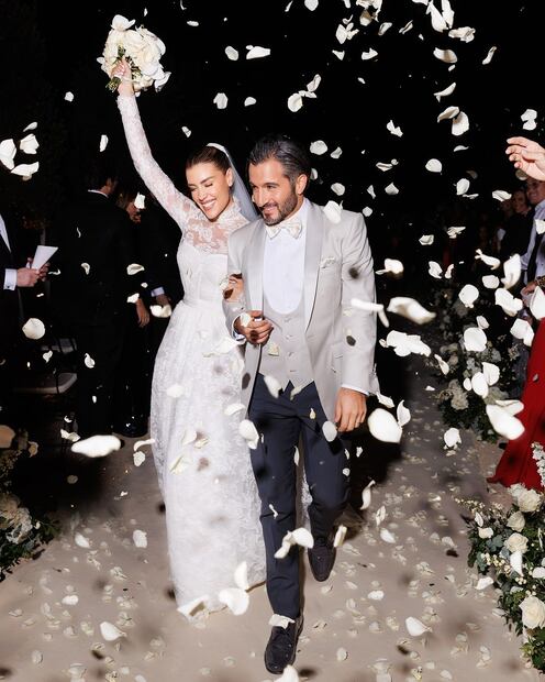 Michelle Salas y Danilo Díaz en su boda / Foto: Instagram