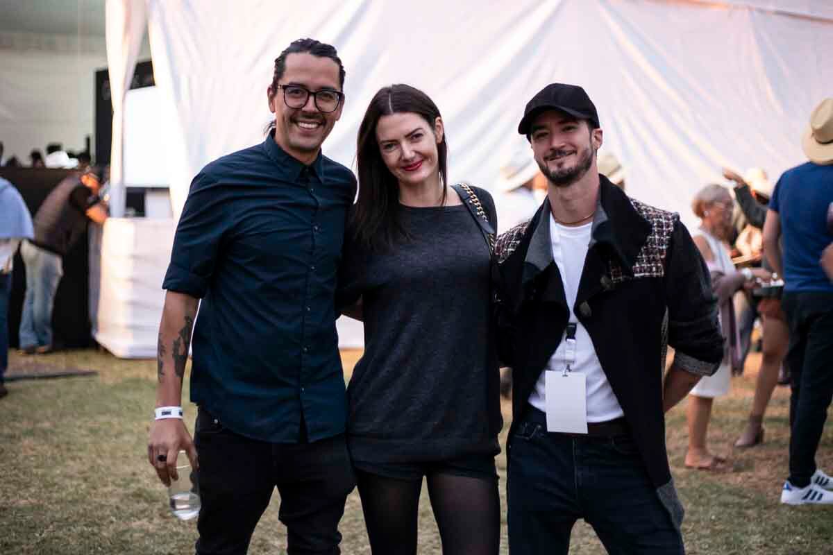 Agustín Calles, Julie Adrián y Rodrigo Medina. (Foto: Esteban Torreblanca)