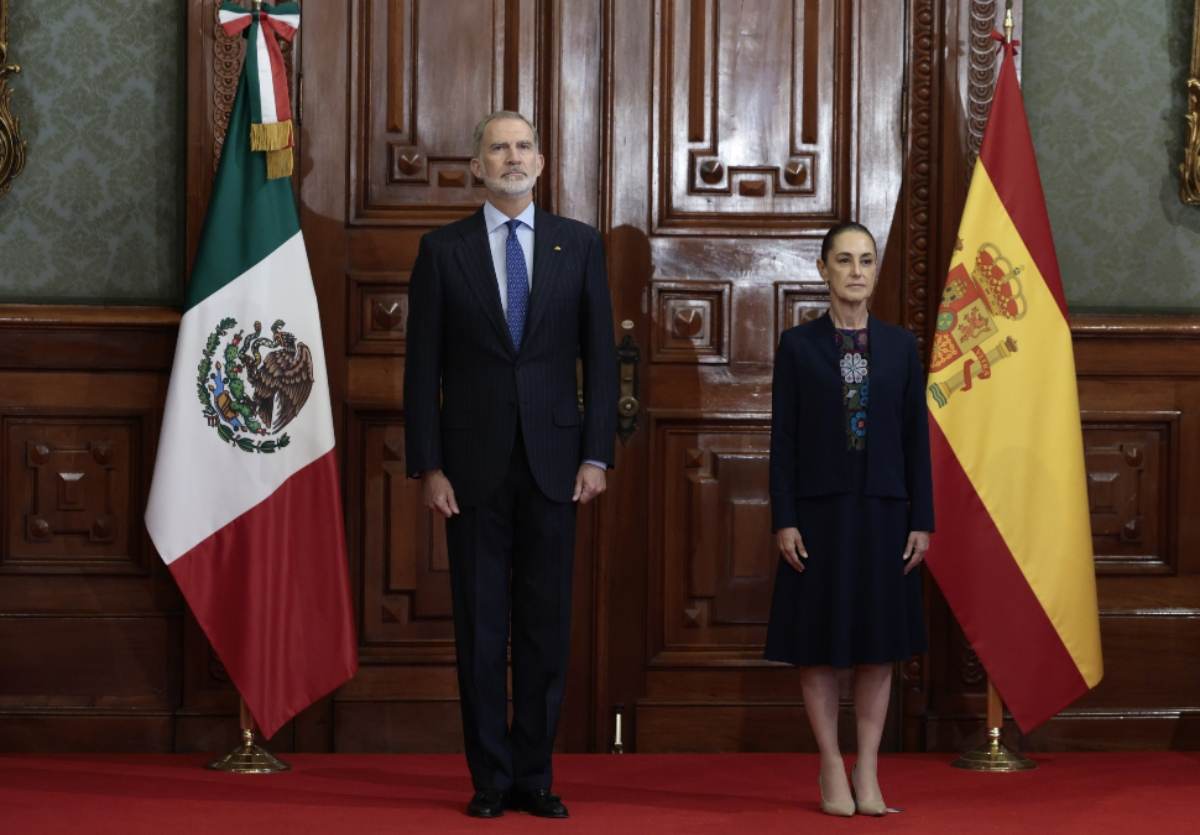 El rey Felipe VI de España y la presidenta de México, Claudia Sheinbaum / Foto: EFE