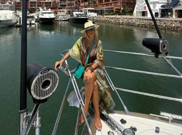 Adela Micha viajó a Puerto Vallarta junto a su hija Therese y su yerno / Foto: Instagram