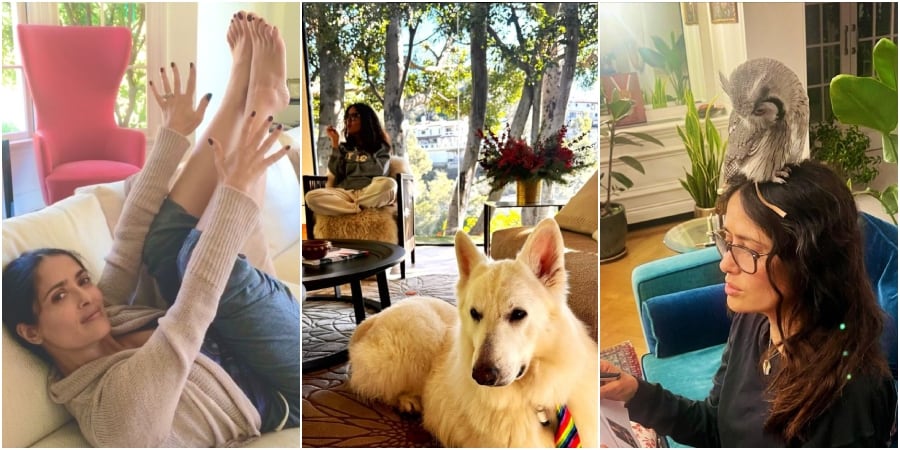 Salma Hayek, en su mansión de Francia/Instagram.