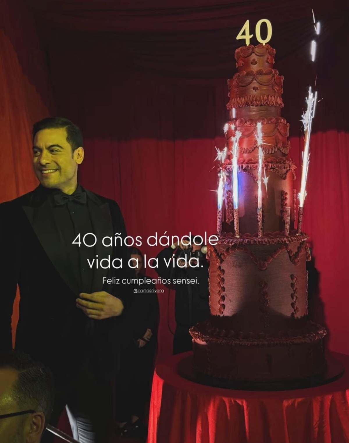 Así fue a fiesta de cumpleaños de Carlos Rivera / Foto: Instagram