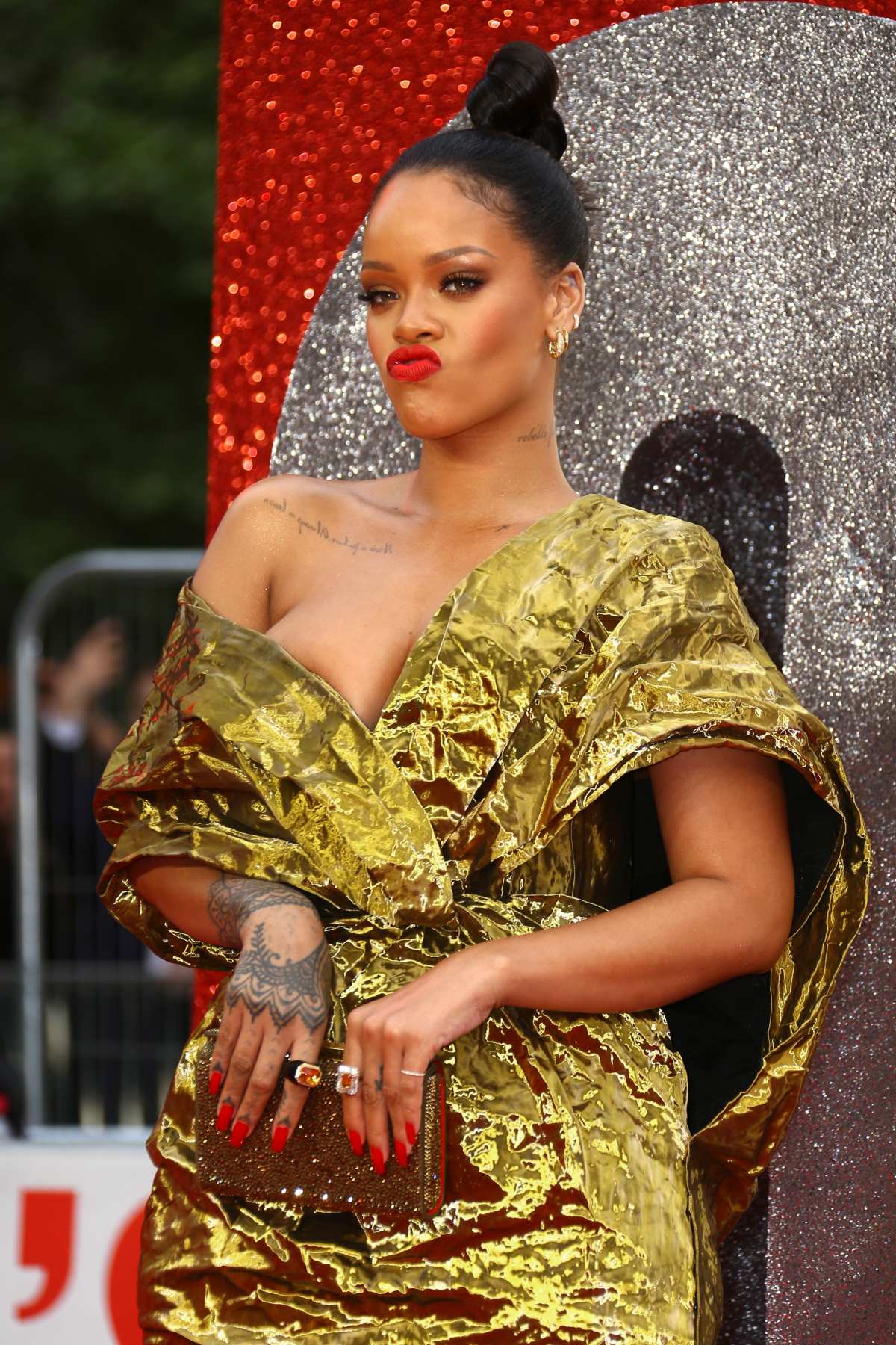 Rihanna en el estreno de "Ocean's 8". Foto de 2018 / AP