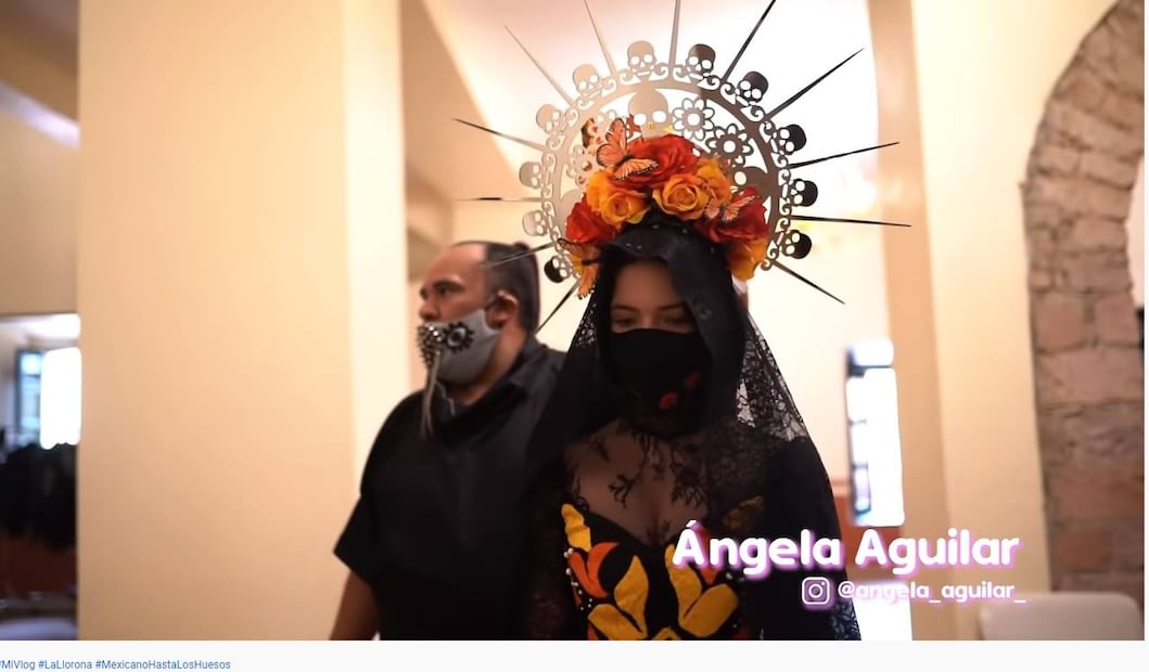 Así grabó Ángela Aguilar el video de su nuevo tema "La Llorona" ¡espectacular!