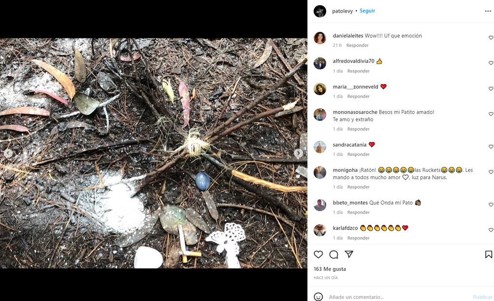 Talina Fernández esparce las cenizas de su hija Mariana Levy en un bosque